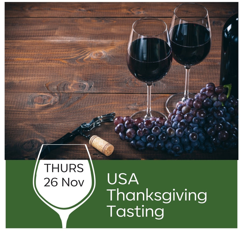 USA Thanksgiving Tasting, Thursday 26 November