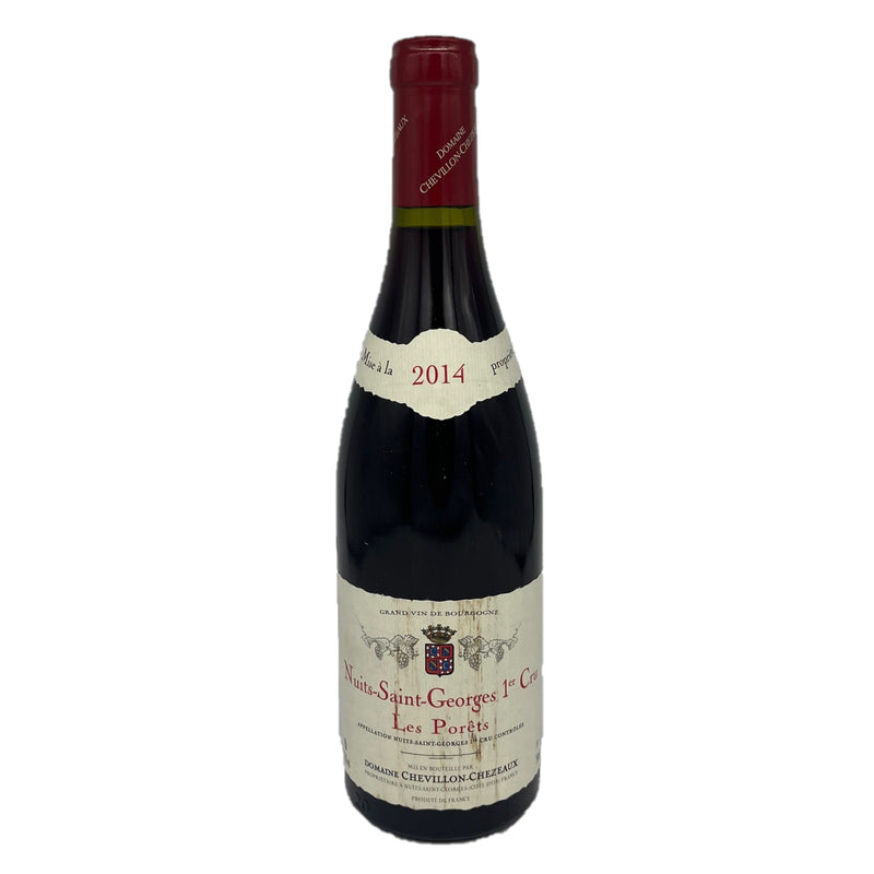 2014 Nuits St Georges 1er Cru Les Porets, Domaine Chevillon-Chezeaux (Stained Label)
