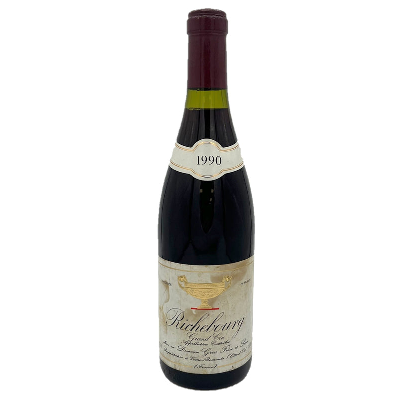 1990 Richebourg Grand Cru, Domaine Gros Frere & Soeur (stained label)