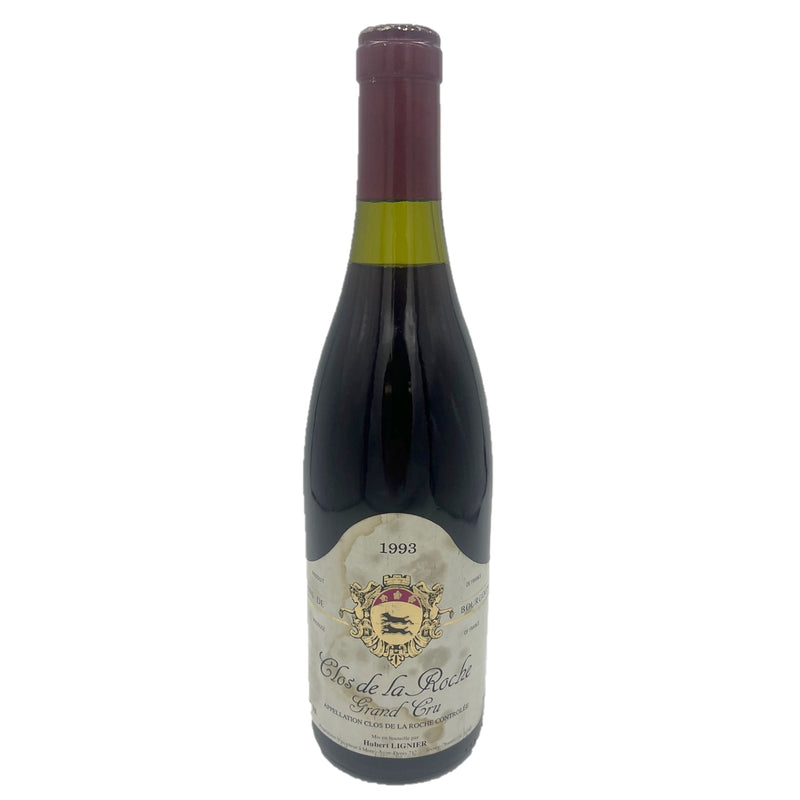 1993 Clos de la Roche Grand Cru, Hubert Lignier (stained label)