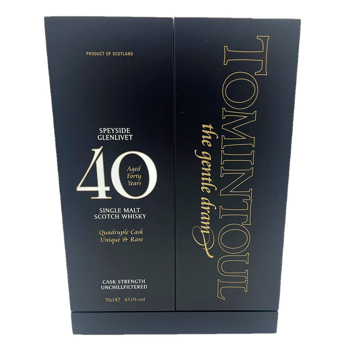 Tomintoul 40 Year Old Quadruple Cask (70cl Gift Pack)