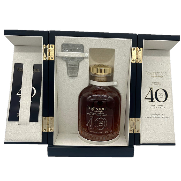 Tomintoul 40 Year Old Quadruple Cask (70cl Gift Pack)